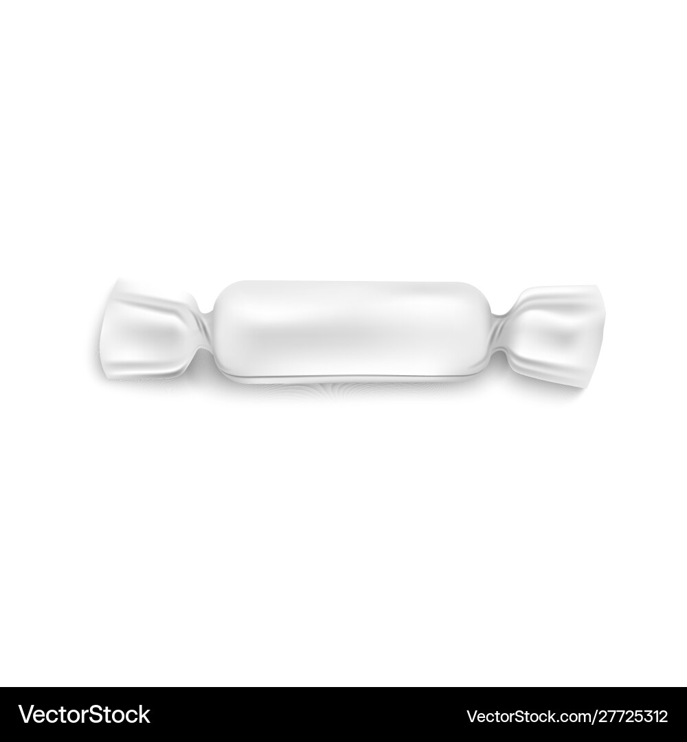 Realistic candy wrapper with blank copy space Vector Image
