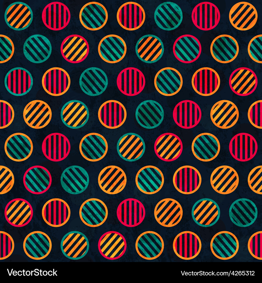 Retro Circle Pattern Vector Image