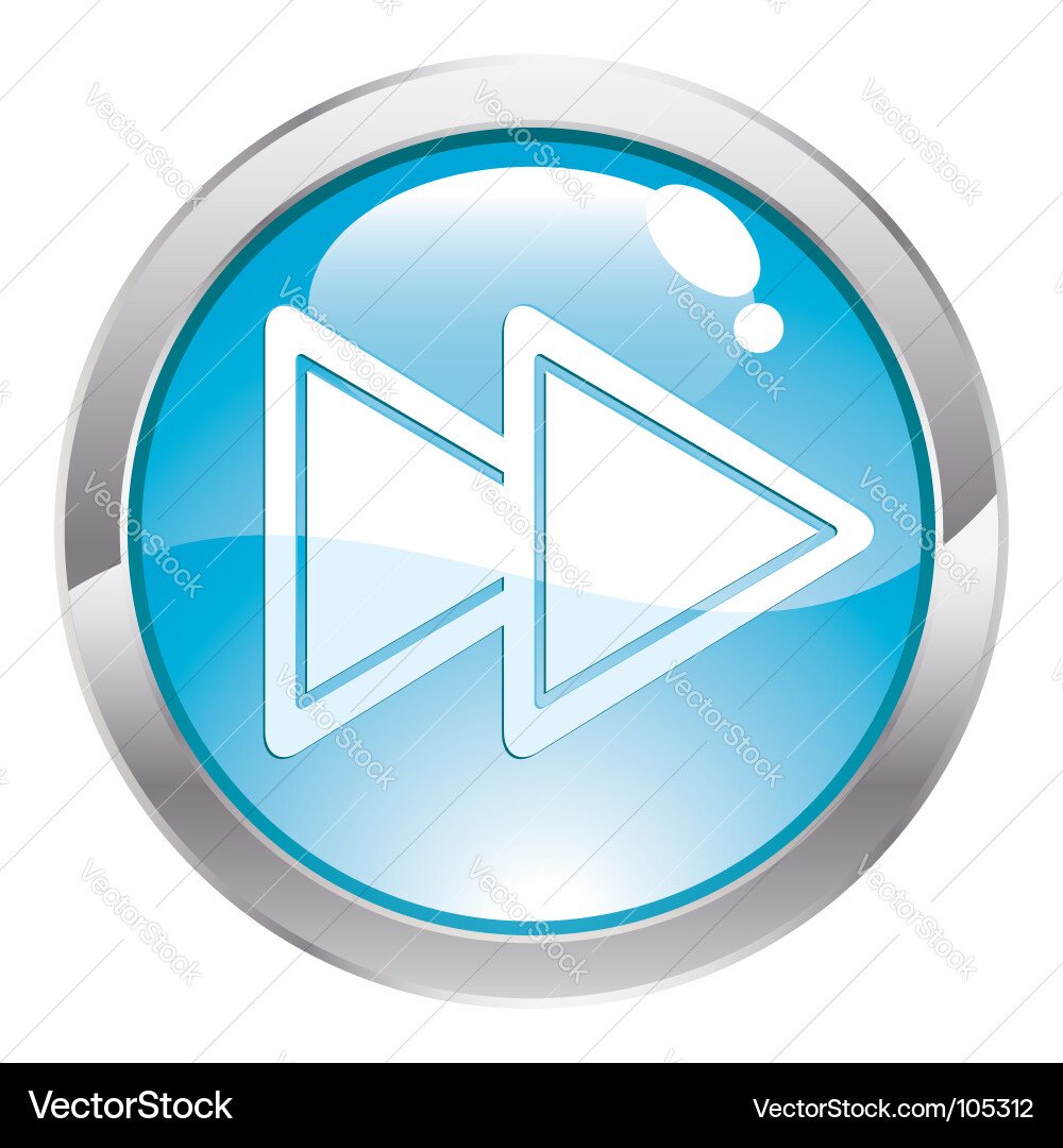 Rewind Button Icon Vector Image