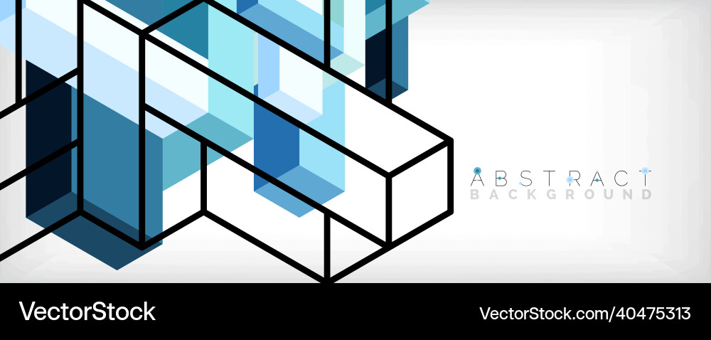 Abstract background 3d cubes cubic elements Abstract background 3d cubes cubic elements vector image