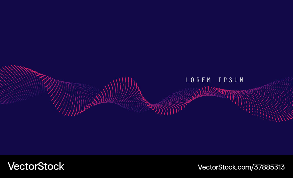 Abstract Color Wave Background Vector Image