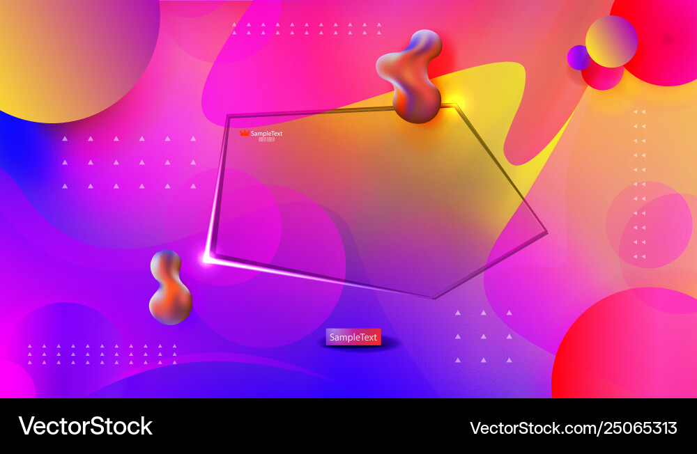 Abstract multicolor composition with randomly vector image