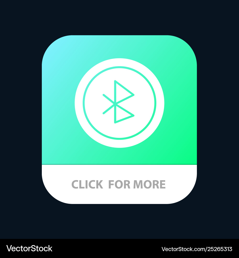 Bluetooth ui user interface mobile app button Bluetooth ui user interface mobile app button Vector Image