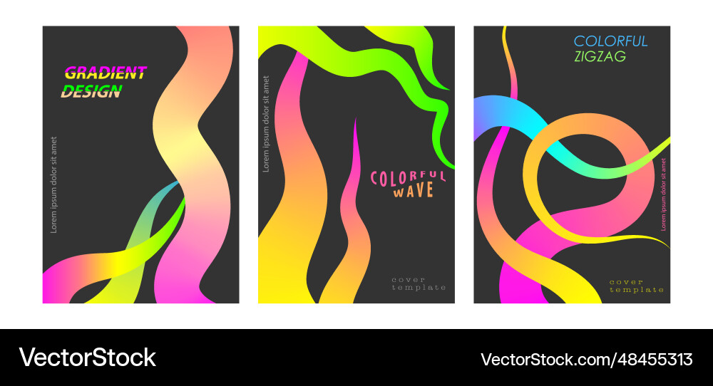 Gradient smooth lines minimalistic colorful Gradient smooth lines minimalistic colorful vector image