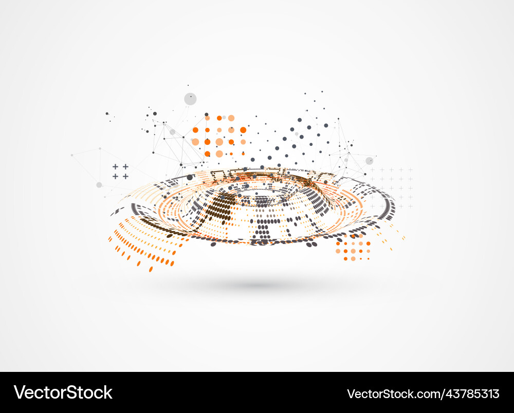Halftone theme science abstract background Halftone theme science abstract background vector image
