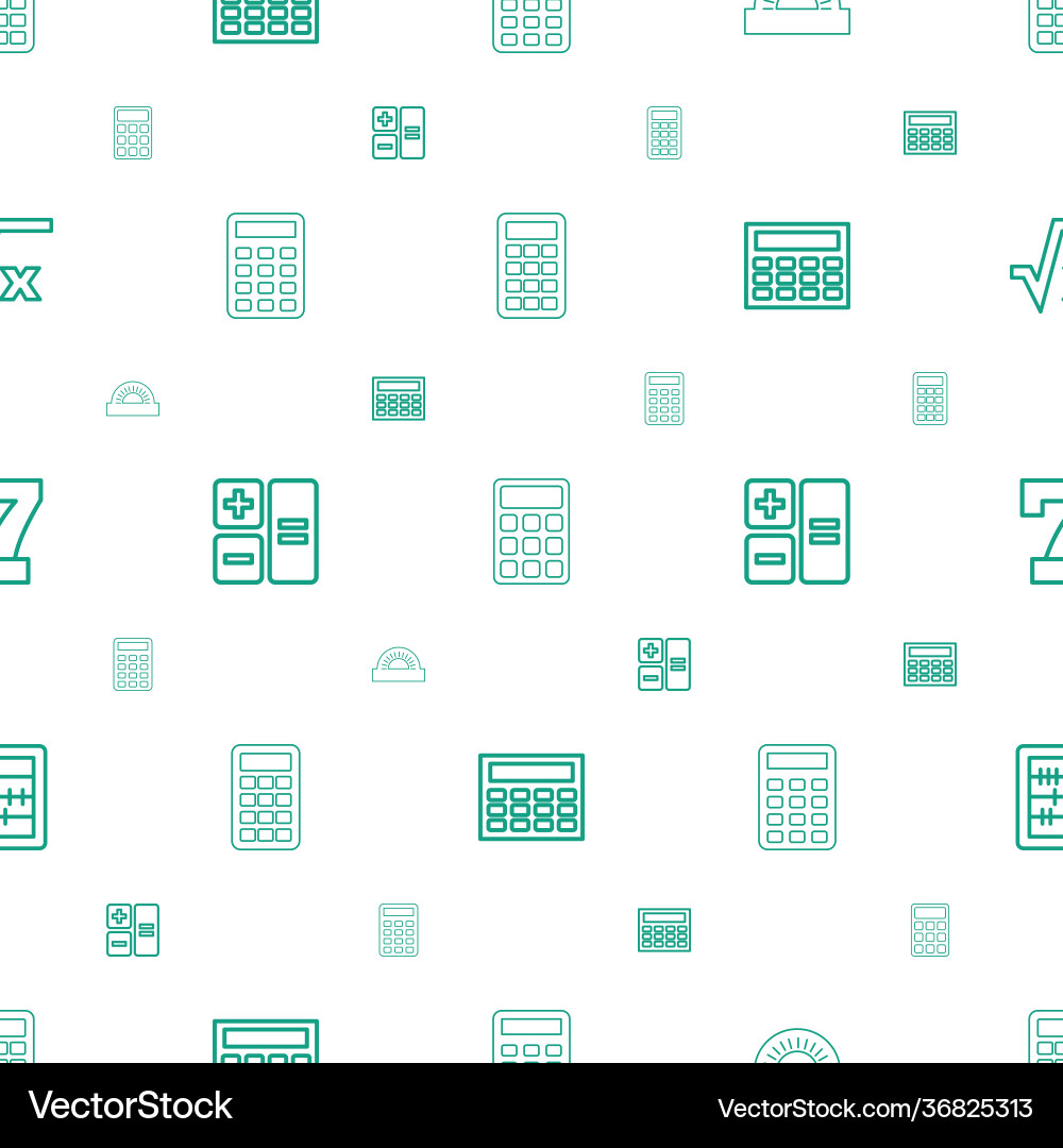 Math icons pattern seamless white background Math icons pattern seamless white background vector image