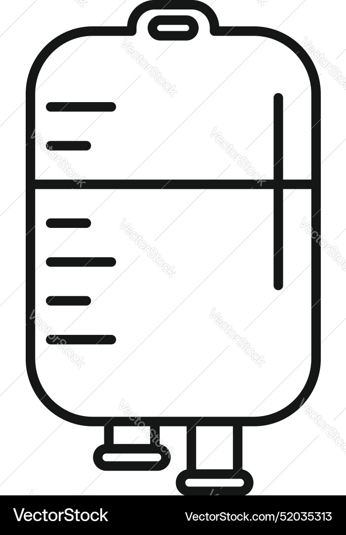 Medizinischer Blutbeutel hängend für Transfusion Medizinischer Blutbeutel hängend für Transfusion vektorbild