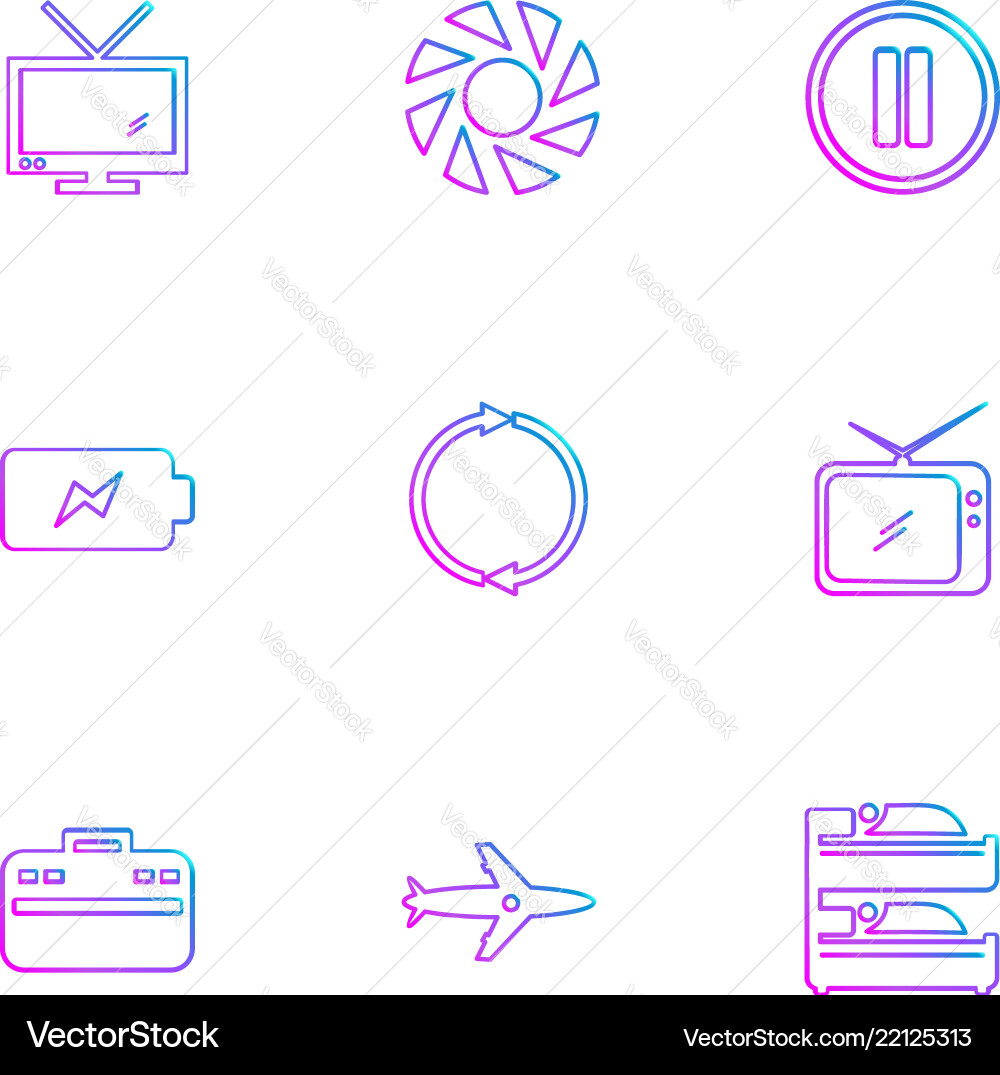 Multimedia camera user interface folders Vector Image