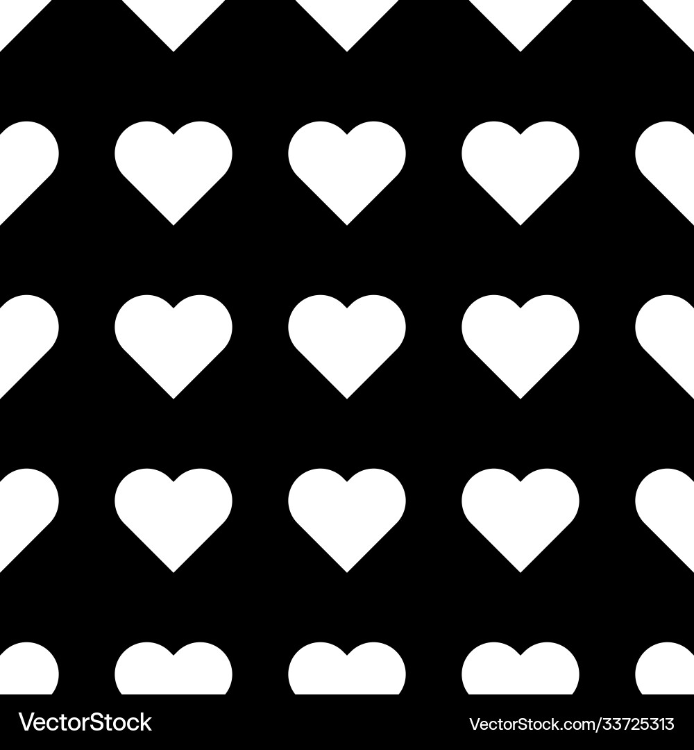 Seamless pattern with heart icon Seamless pattern with heart icon Vector Image