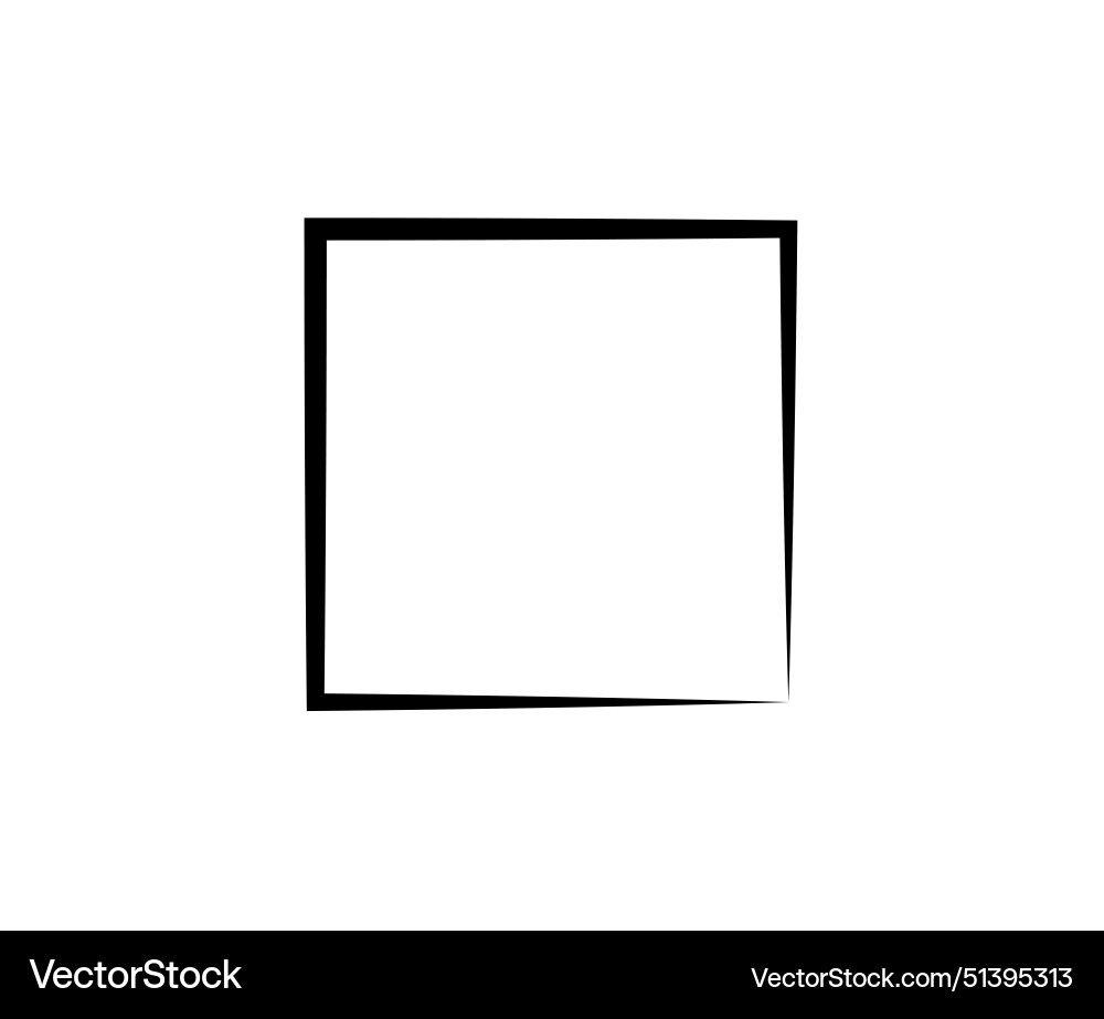 Square frame geometric abstract element Square frame geometric abstract element vector image