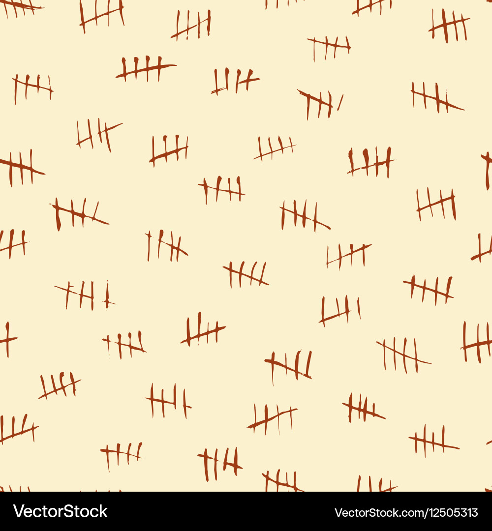 Tally scratch counting marks waiting numbers vector image