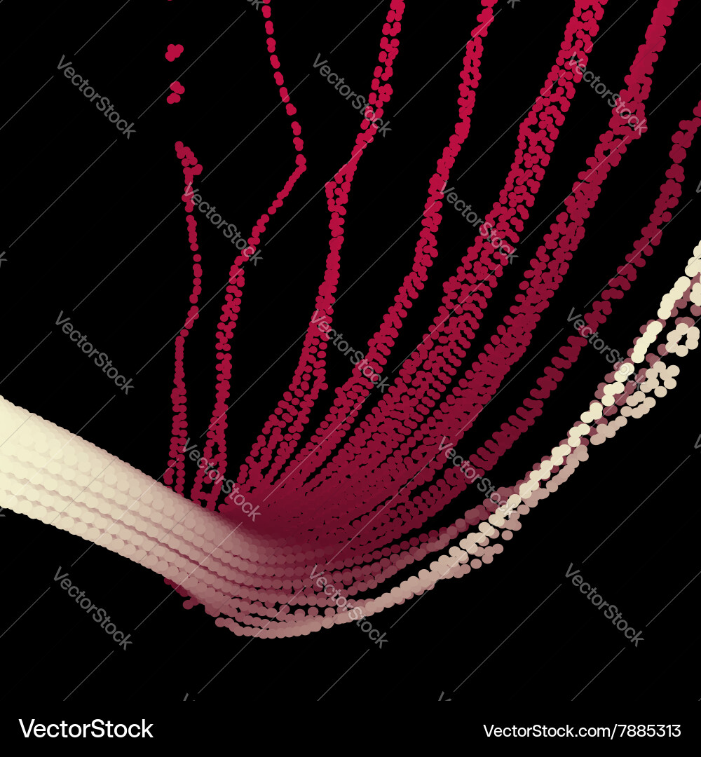 Techno abstract background with dots Vector Image