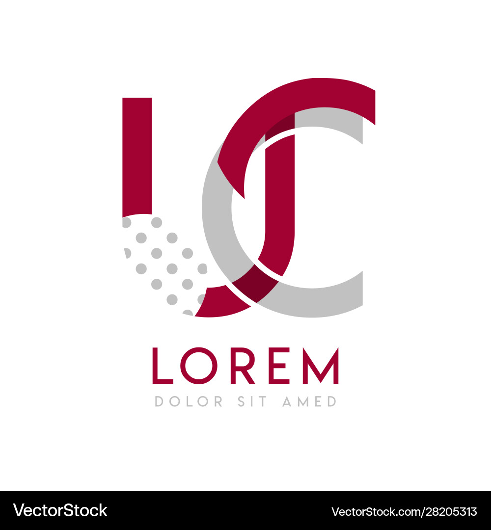 Uc simple logo design with gray and maroon color – Royalty-Free Vector |  VectorStock, image size:1000x1080