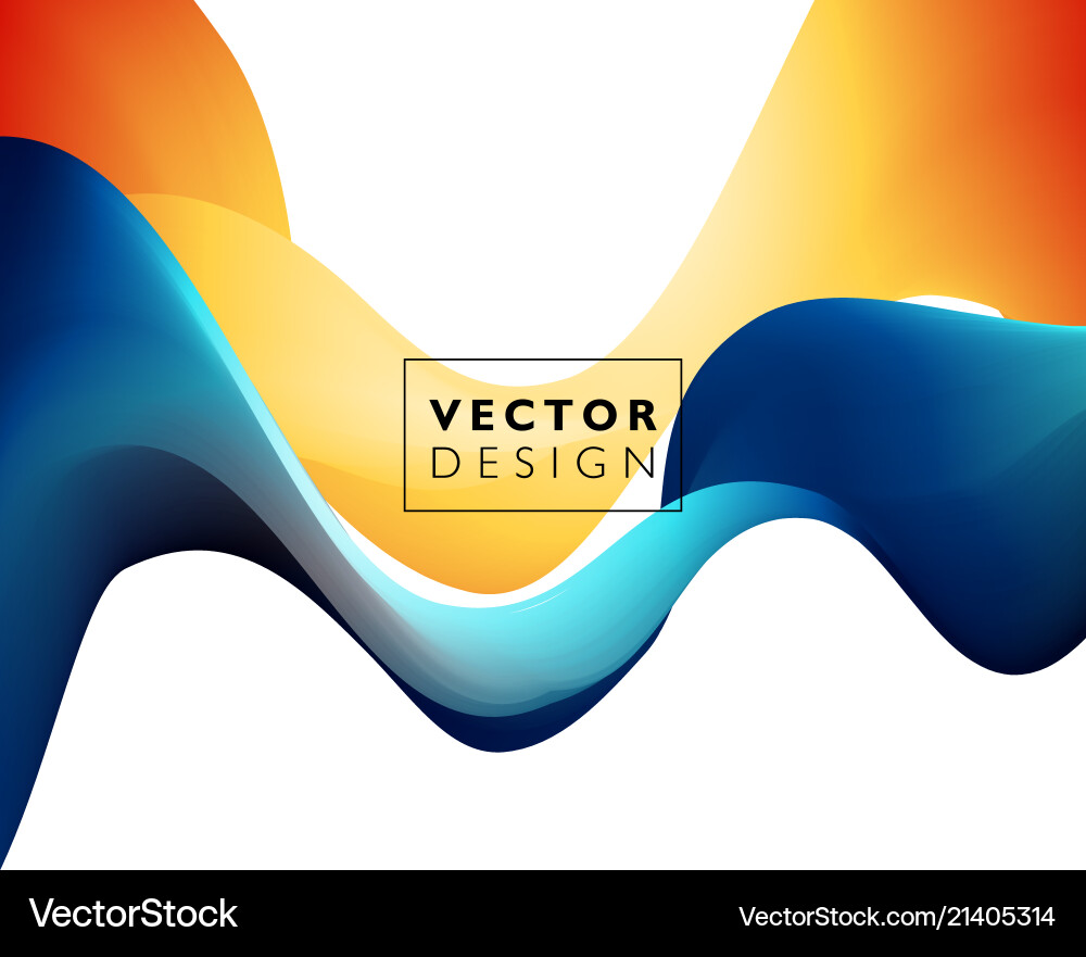 Abstract colorful background color flow Vector Image