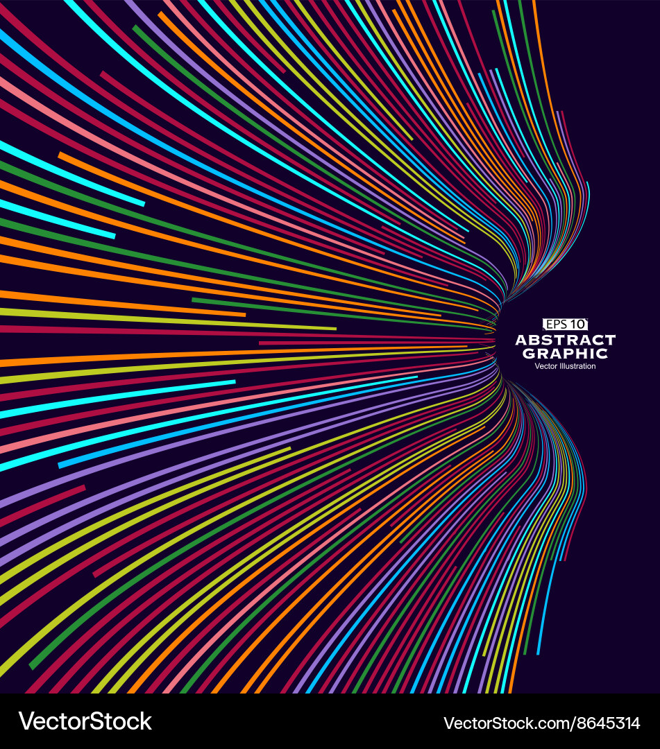 Abstract graphics spring colors vector image