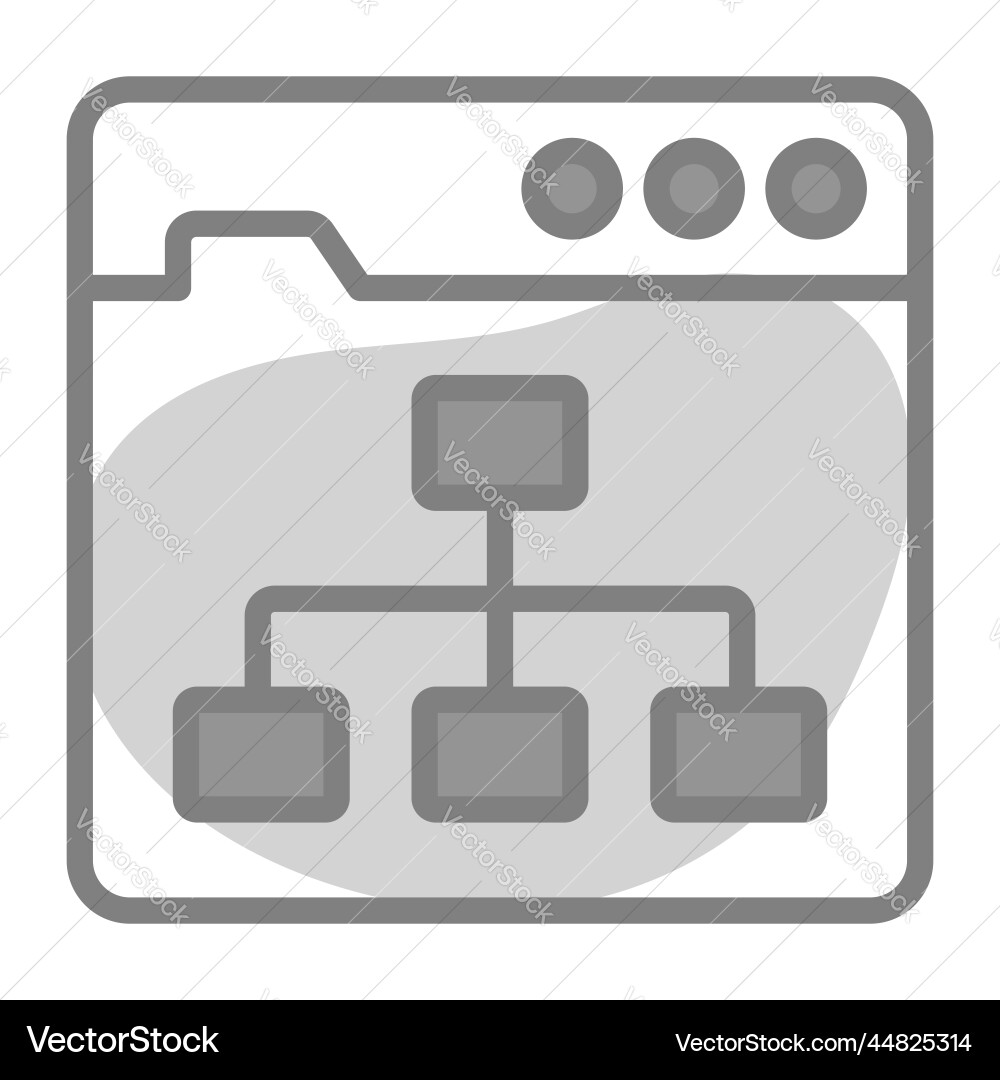 Algorithm Icon Benutzeroberfläche als einfaches Zeichen Vektorbild