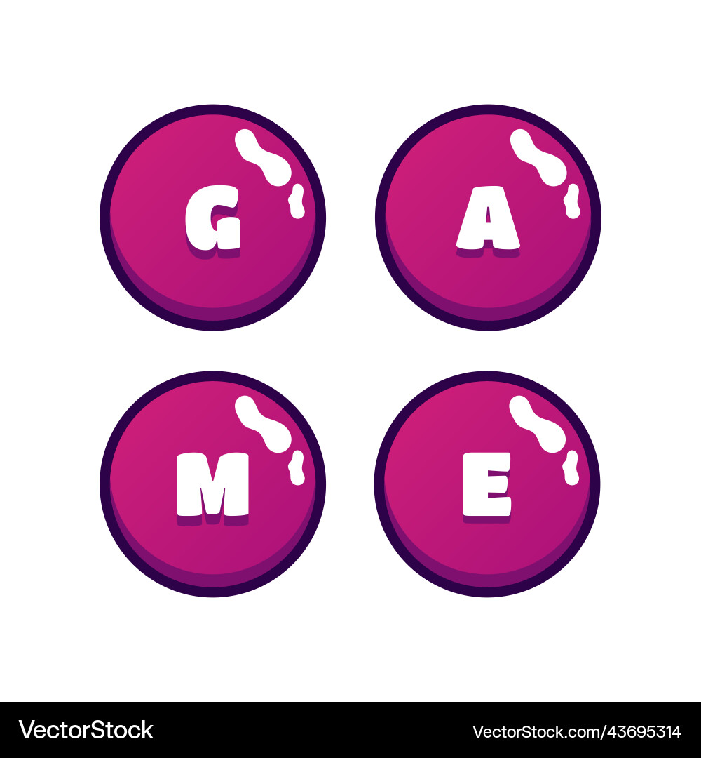 Big set buttons for games and app wooden game ui Big set buttons for games and app wooden game ui Vector Image
