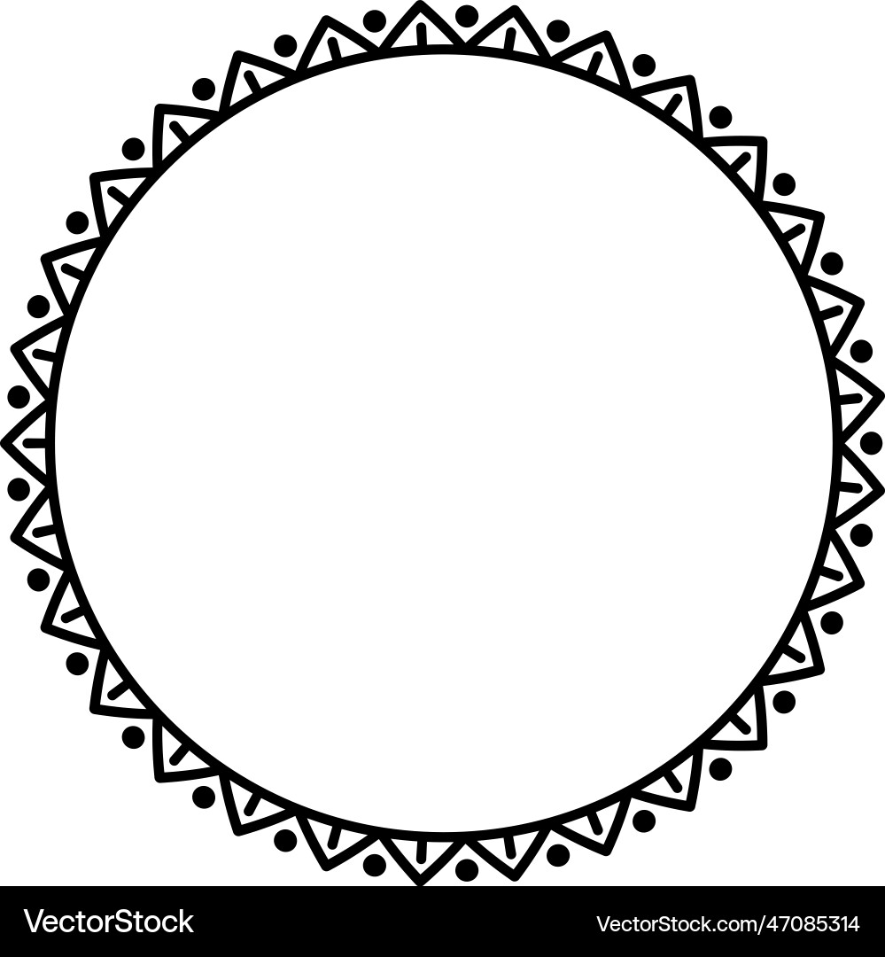 Circle frame round border design shape icon Circle frame round border design shape icon Vector Image