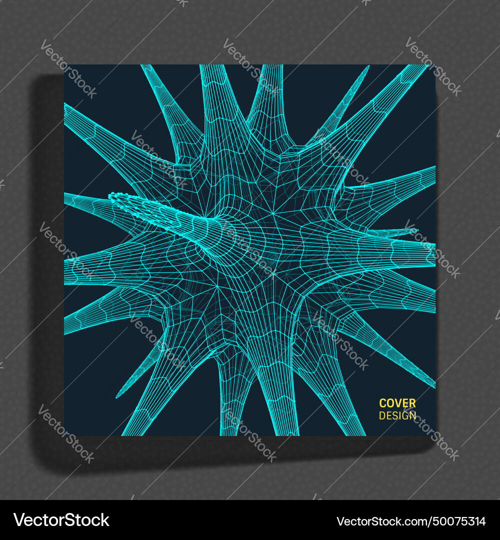 Connection structure 3d abstract for science Connection structure 3d abstract for science Vector Image