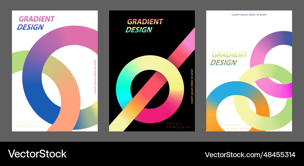 Gradient smooth lines minimalistic colorful Gradient smooth lines minimalistic colorful vector image