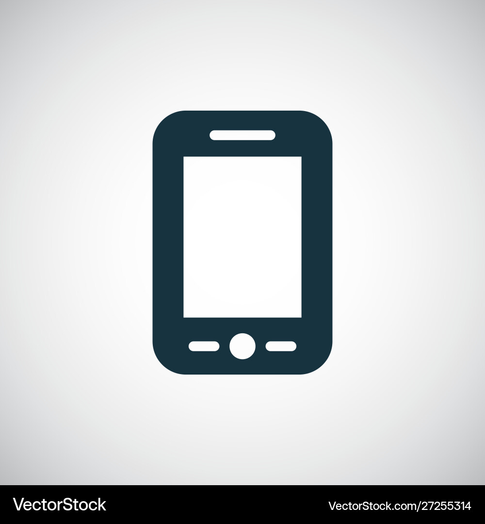 Smartphone icon for web and ui on white background Vector Image