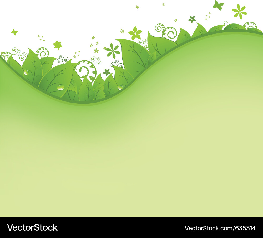 Spring Botanical Background Vector Image
