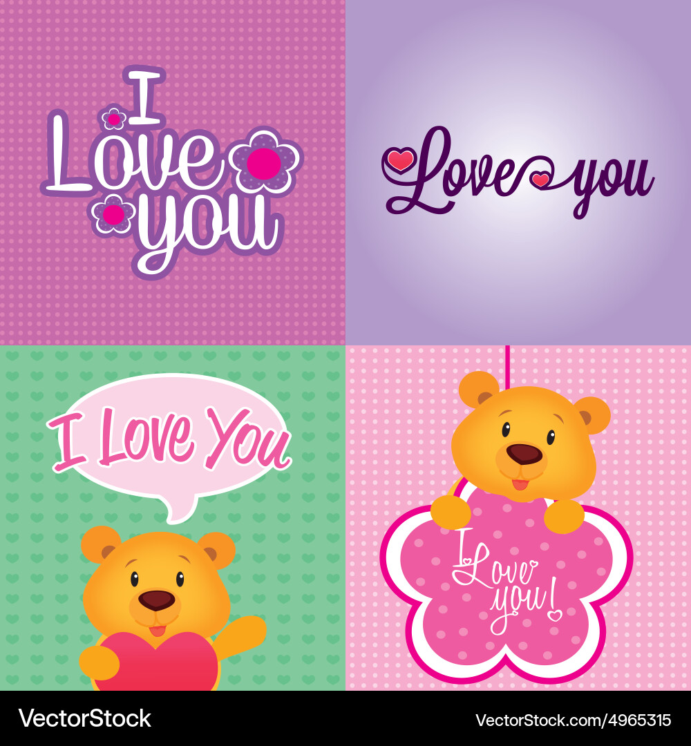 Abstract love background with some special objects Vector Image