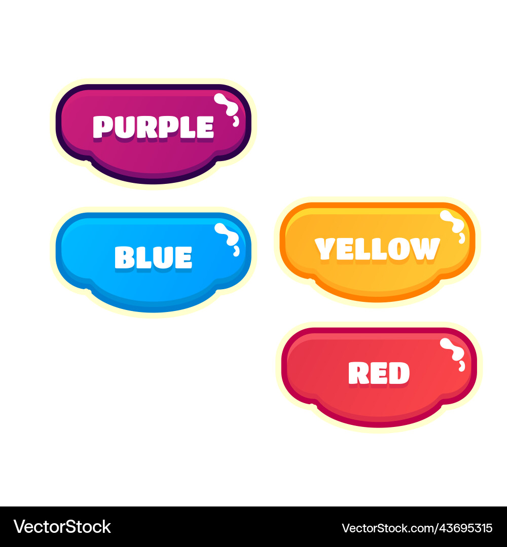 Big set buttons for games and app wooden game ui Big set buttons for games and app wooden game ui Vector Image