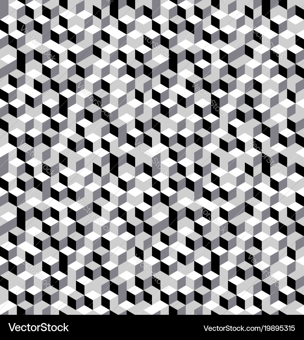 Cubes seamless pattern Vector Image