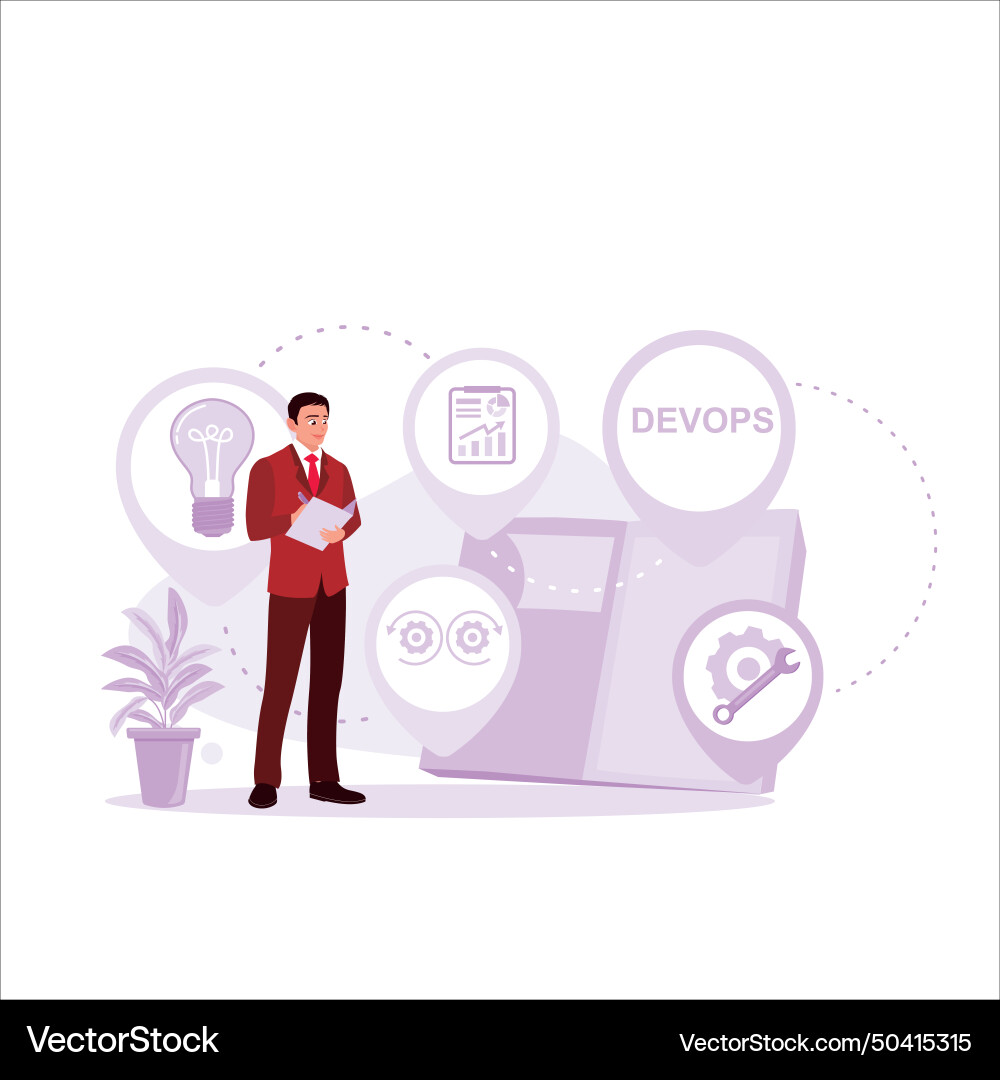 Devops life cycle development operations Devops life cycle development operations vector image