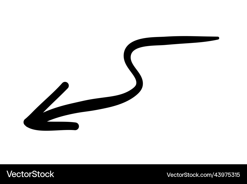 Dynamic Arrow Pointer Vector Image