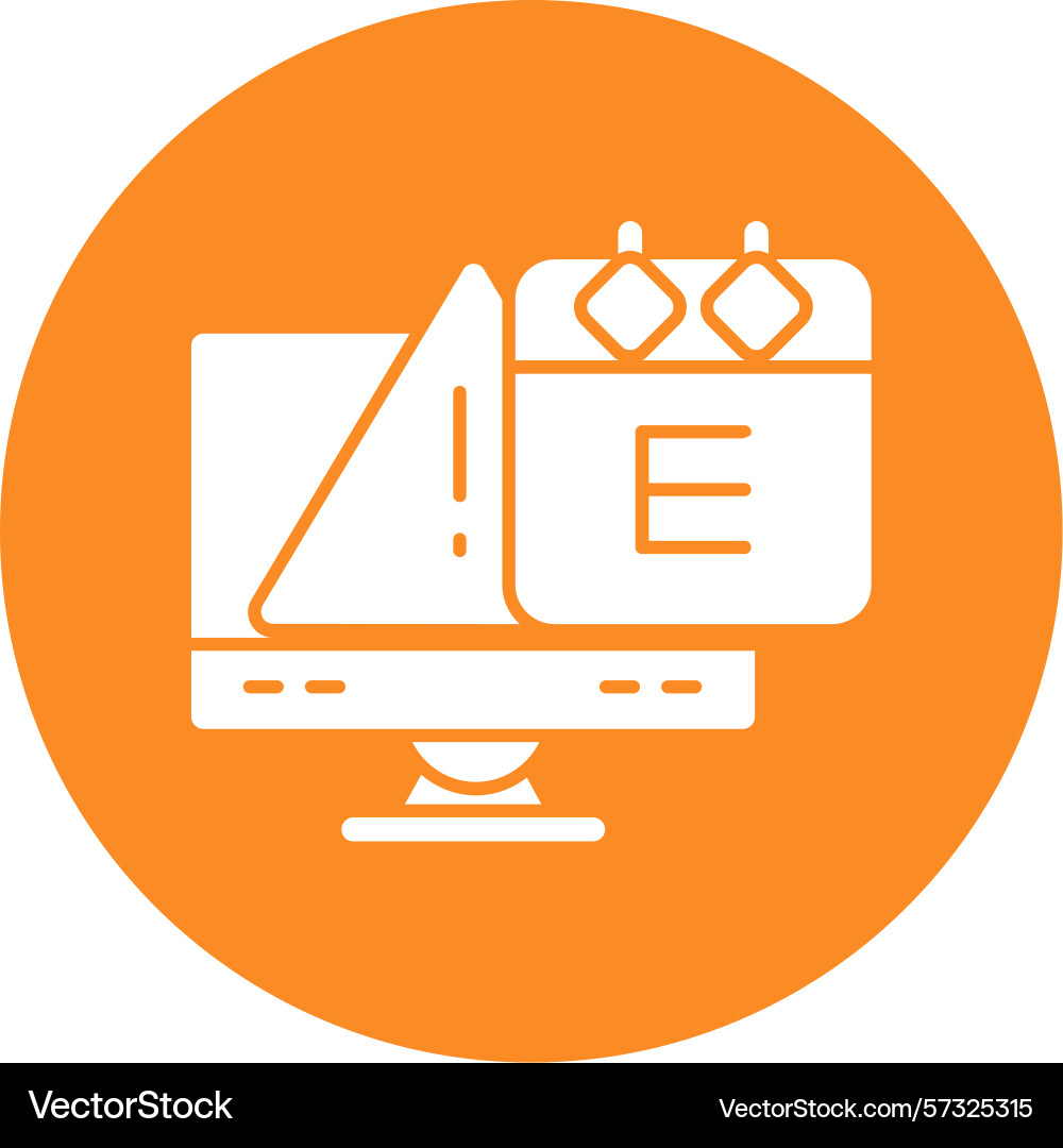 Exploit glyph circle icon Vector Image