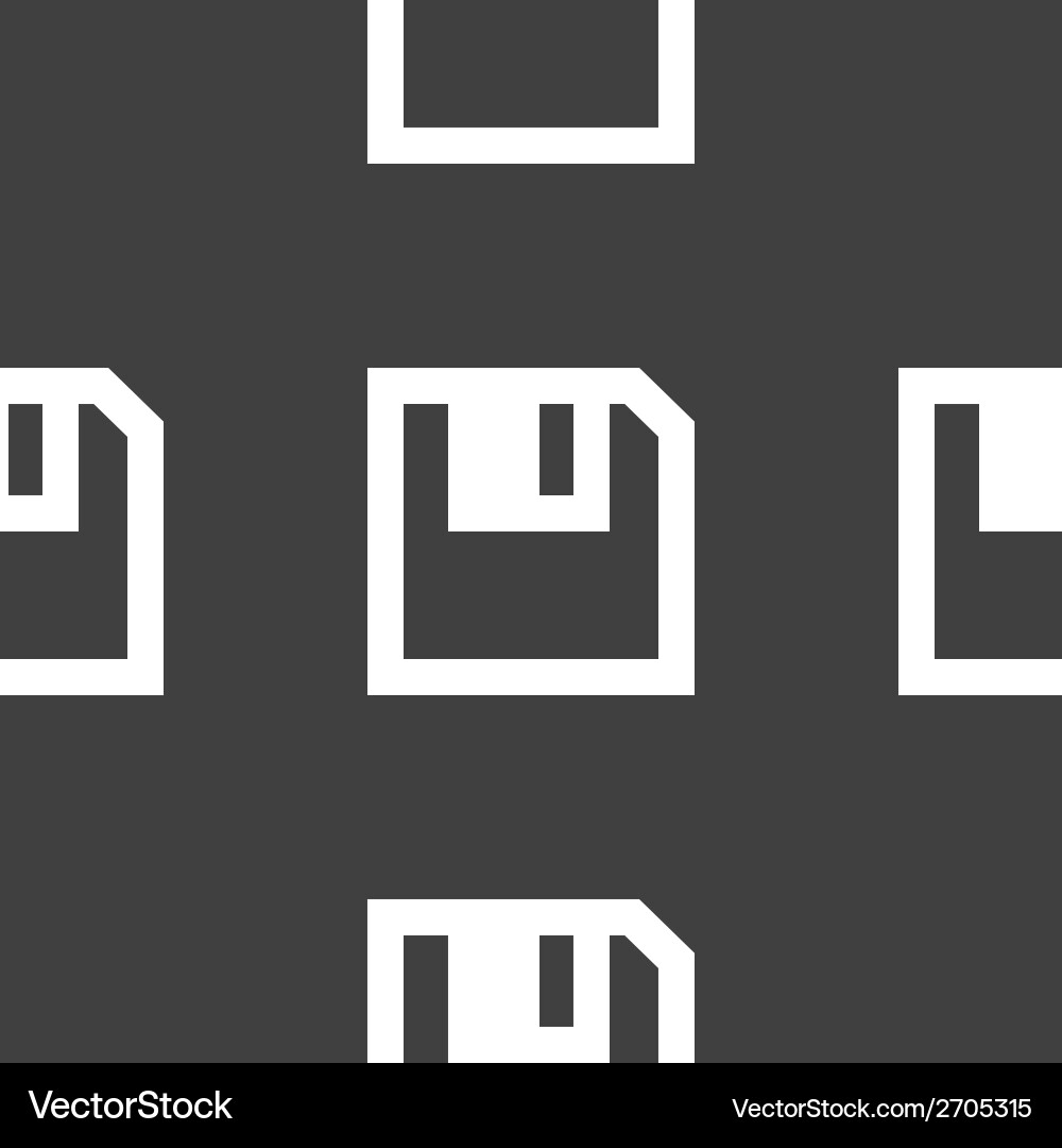 Floppy disk web icon flat design seamless pattern Vector Image
