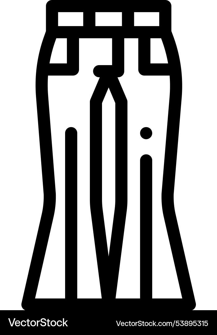 Garment icon thin linear style design isolated Vector Image