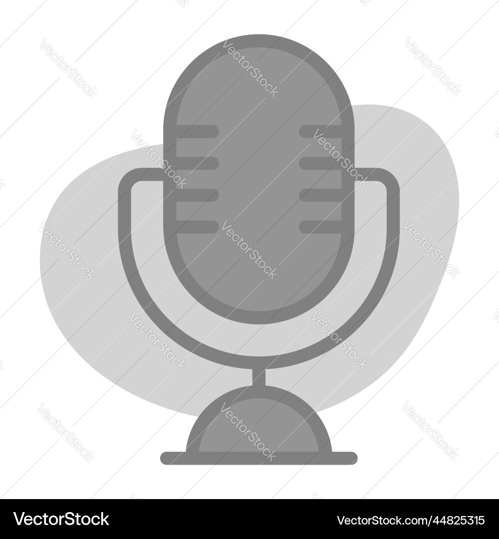 Microphone icon user interface as a simple sign Vector Image