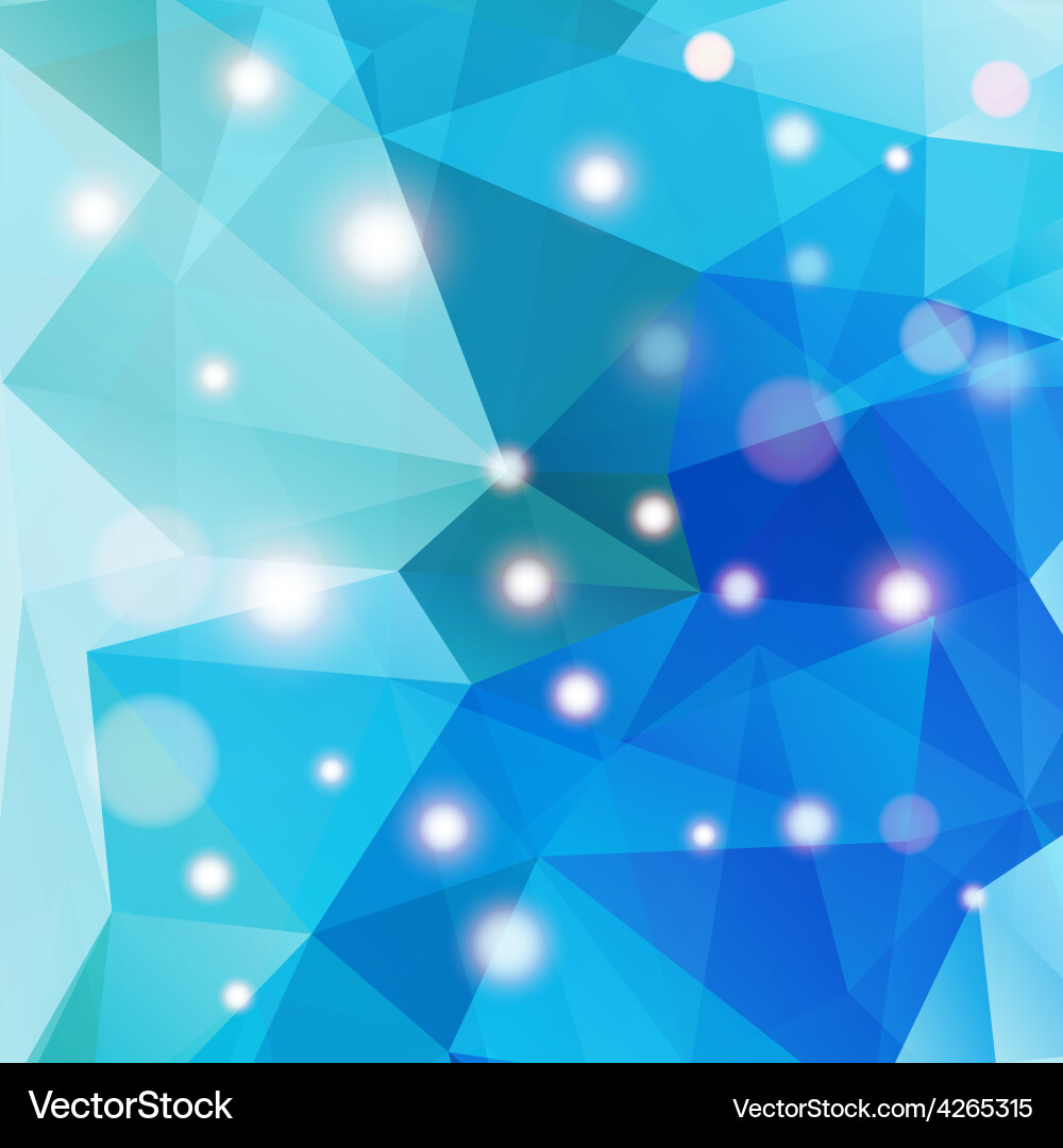 Polygonal abstract geometry background with shiny Vector Image