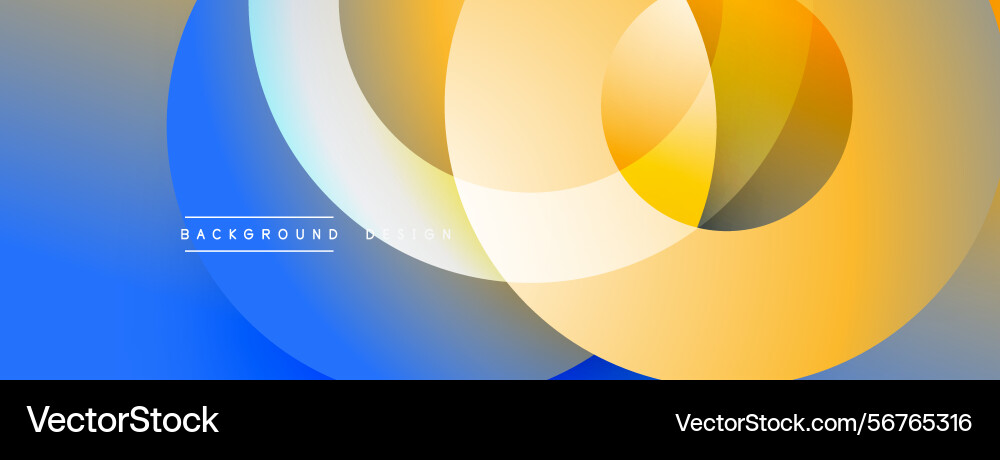 Abstract colorful design overlapping circles Abstract colorful design overlapping circles Vector Image