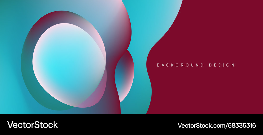 Abstract design features overlapping circles Vector Image