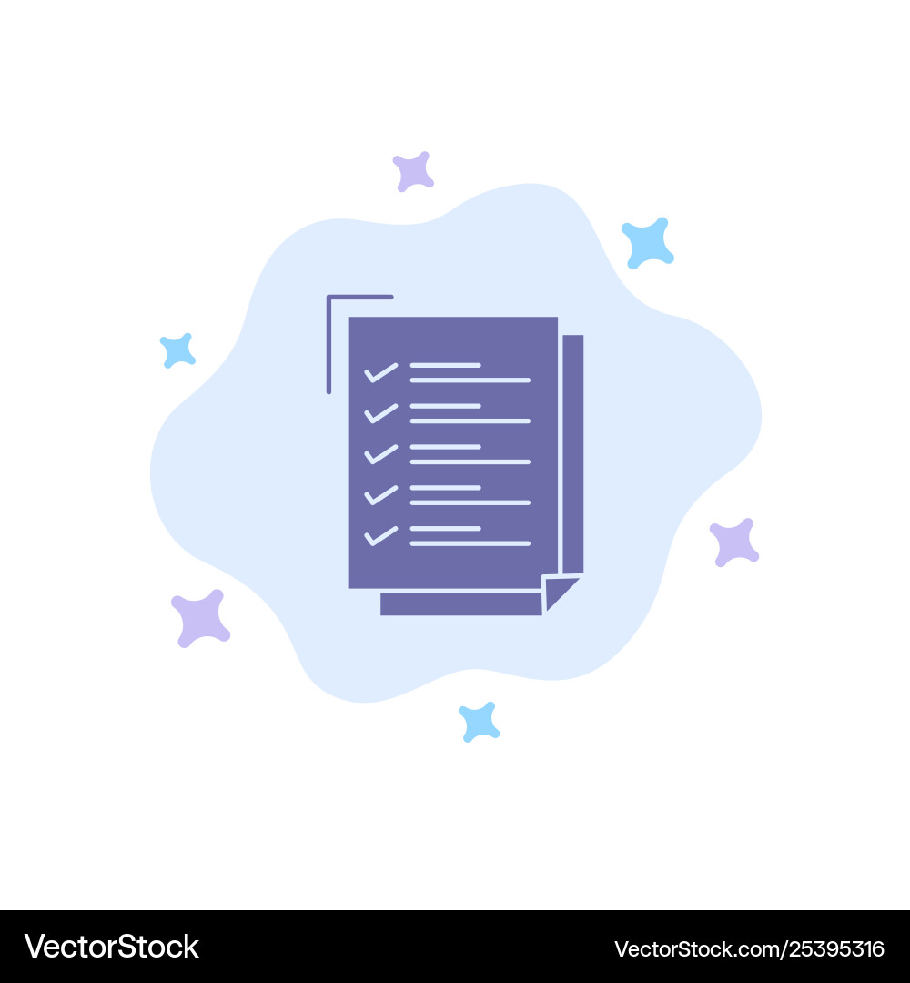 Checklist to do list work task notepad blue icon Checklist to do list work task notepad blue icon vector image