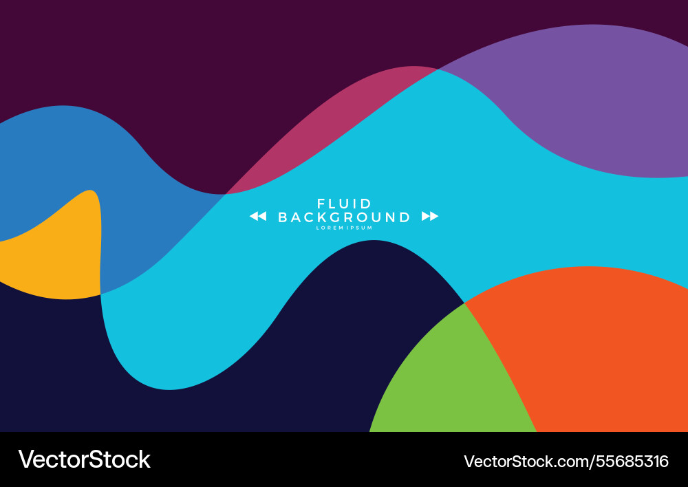 Fluid abstract background simple wave Vector Image