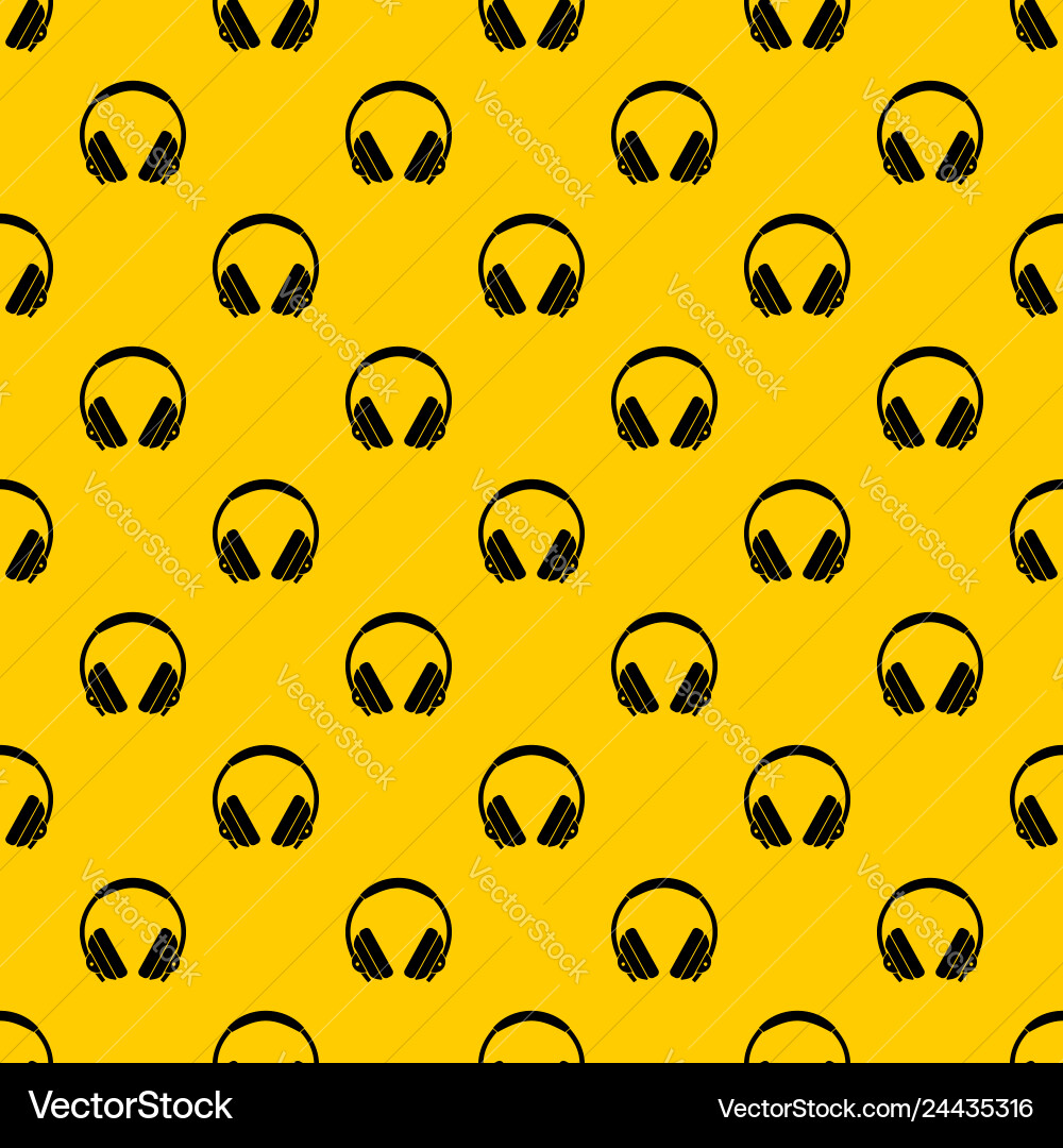Headphone pattern Headphone pattern vector image