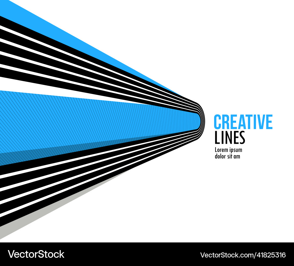 Lines in motion abstract background 3d Vector Image