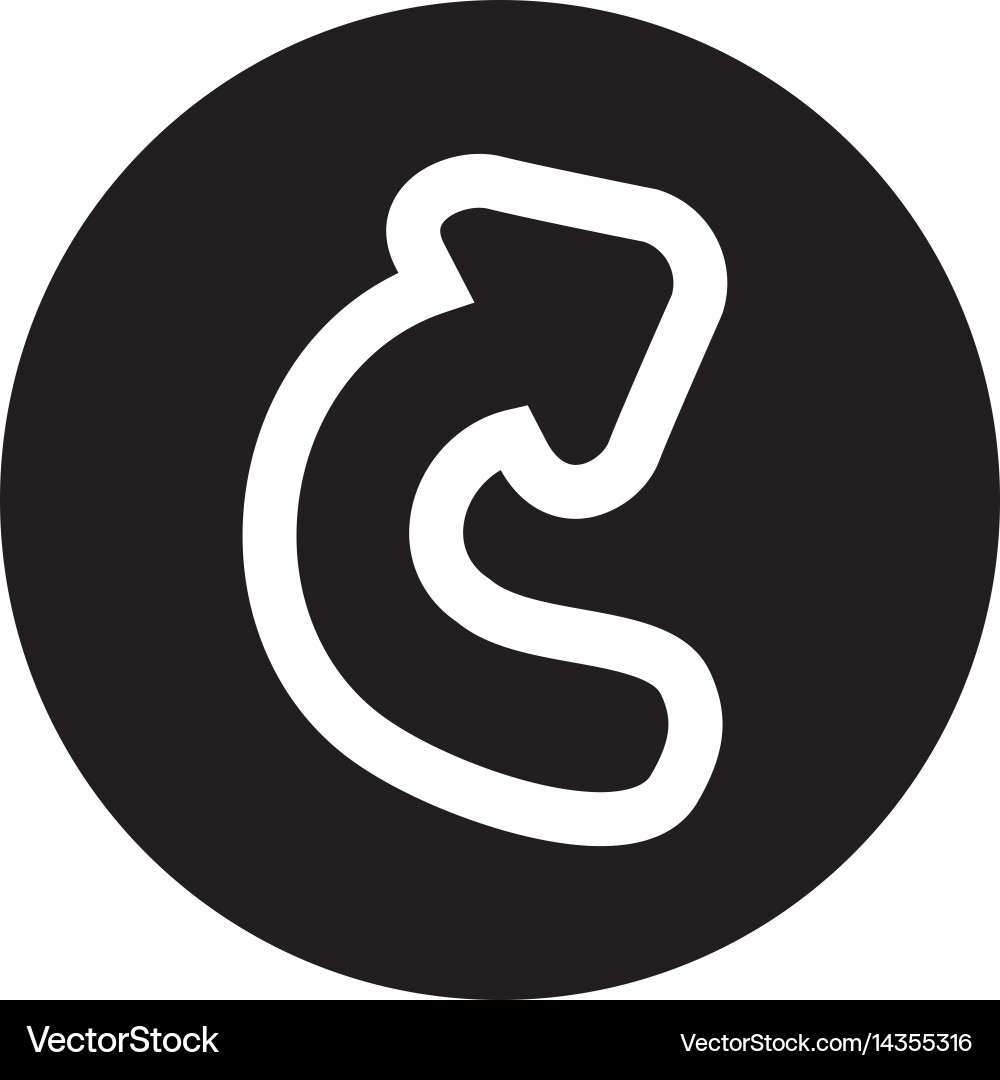 Reload arrow isolated icon Vector Image