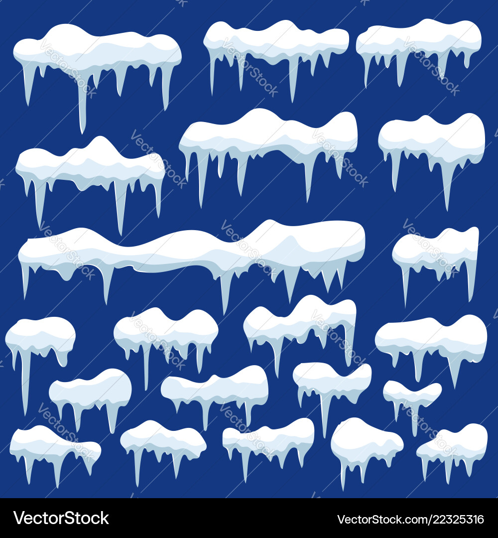 Snow and Ice Elements vector image