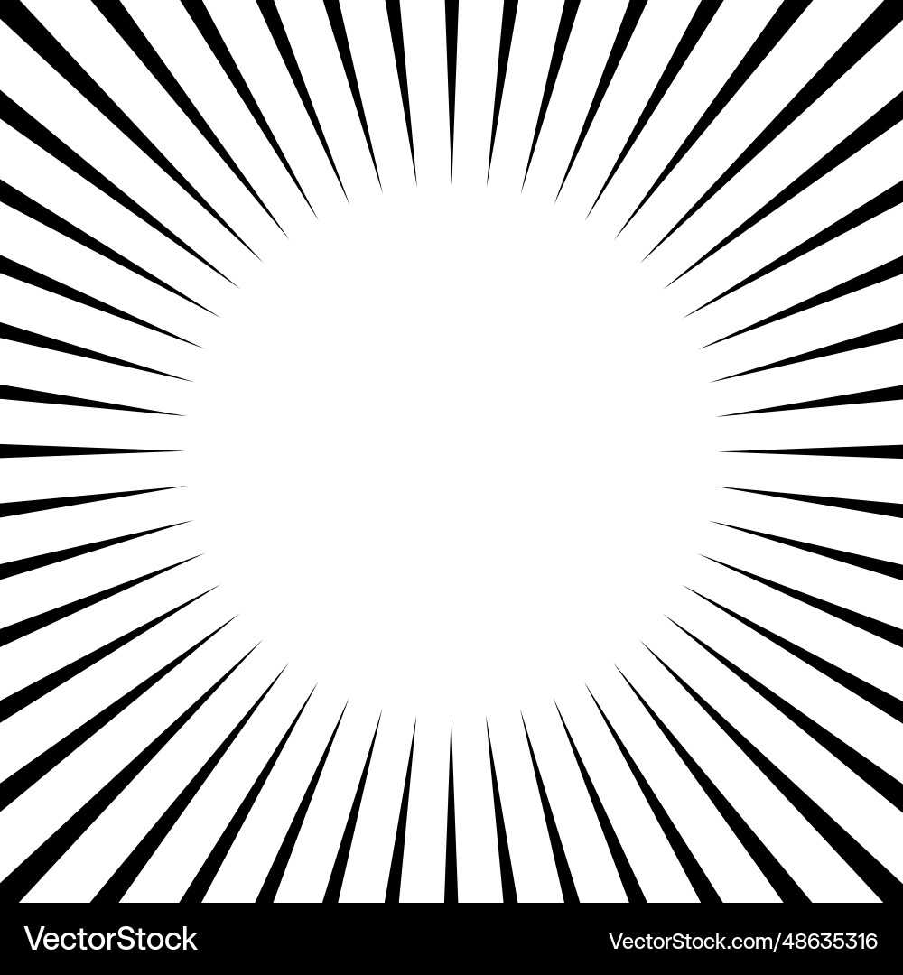 Space cartoon background with rays lines of motion Vector Image