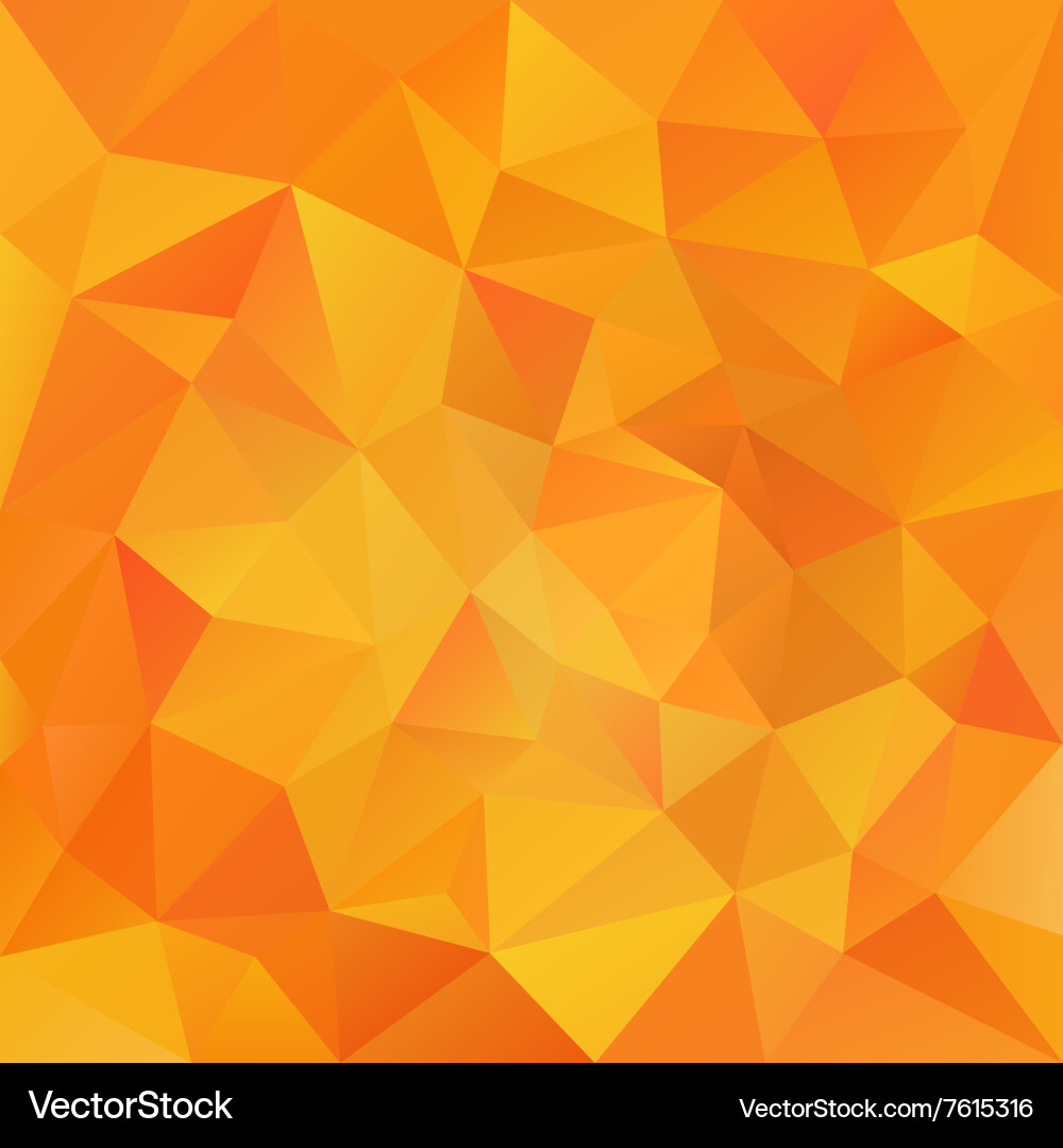 Triangular Orange Polygon Pattern vector image