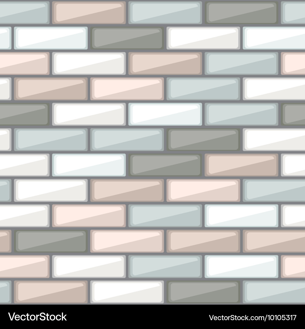 Abstract pattern with colorful brick elements vector image
