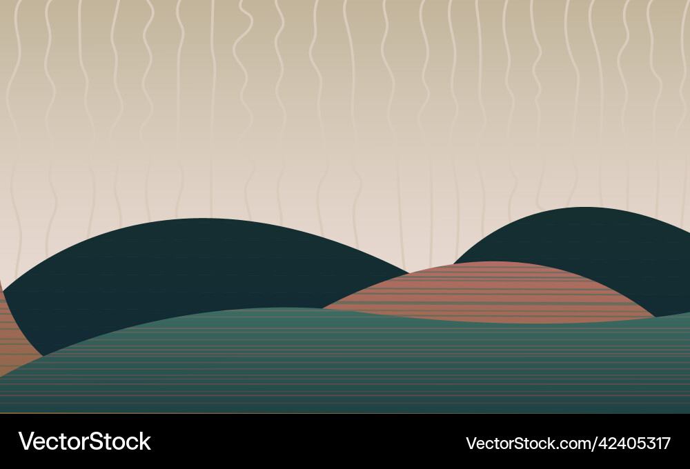 Background with line wave pattern vector image