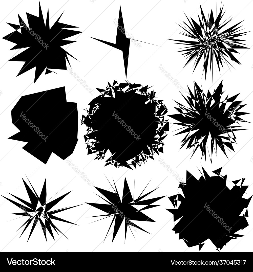 Edgy geometric random amorph amorphous shape Vector Image