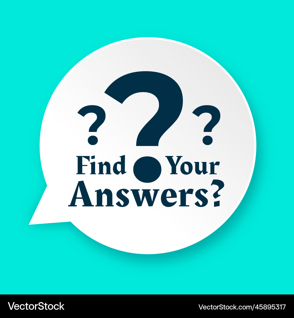 Faqs and queries a question mark background Vector Image